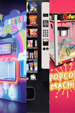 Popcorn & cotten candy & vending Machine