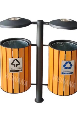 Outdoor Park Trash Can